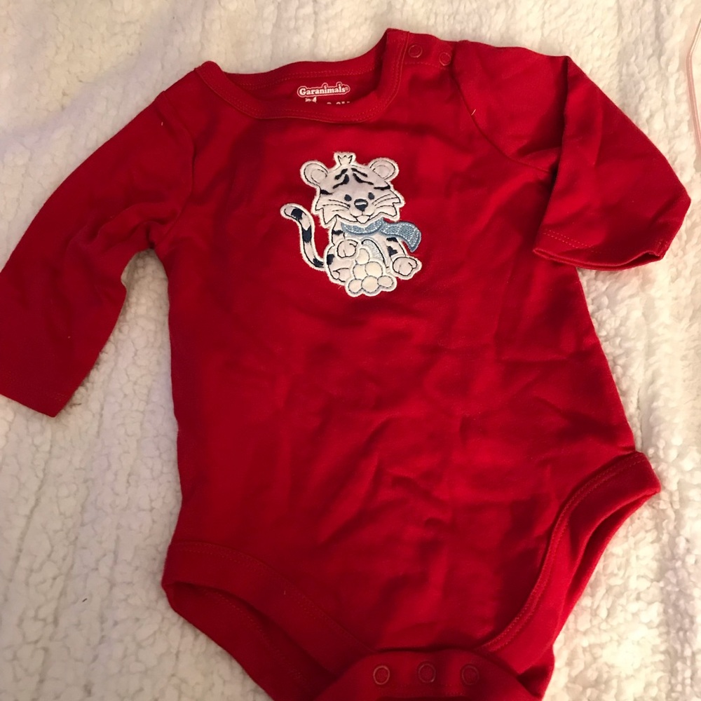 New baby boy clothes the blue football is a 9 mo. The rest are 3-6 mos - Picture 6 of 14